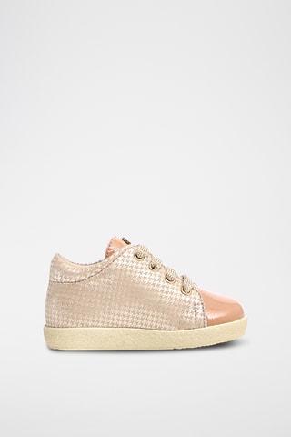 Baskets en cuir Molley - Argenté