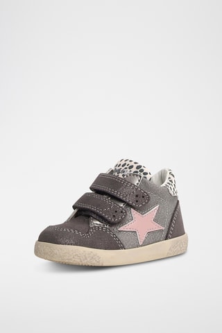 Baskets en nubuck Alnoite - Rose et gris foncé