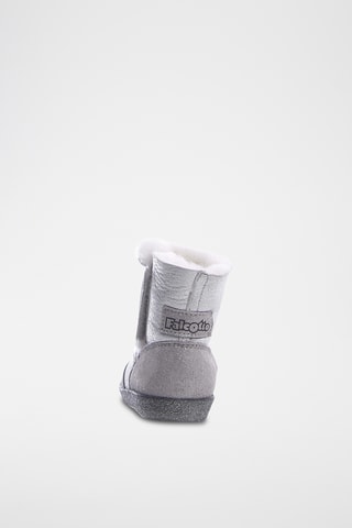 Bottines fourrées en nubuck Carl - Argenté