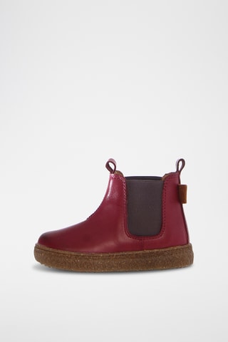 Bottines Chelsea en cuir nappa Figus - Bordeaux