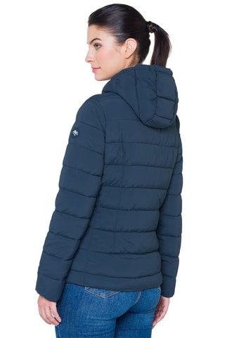 Gewatteerde Jas met Capuchon Arcadia - Blauw