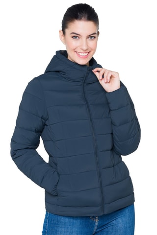 Gewatteerde Jas met Capuchon Arcadia - Blauw