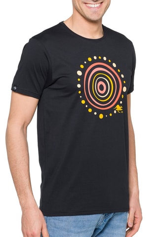 T-shirt regular Aboriginal - Zwart