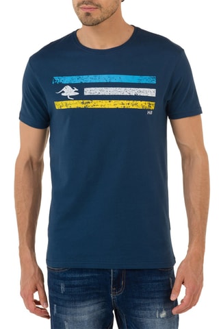 T-shirt Regular California - Indigoblauw