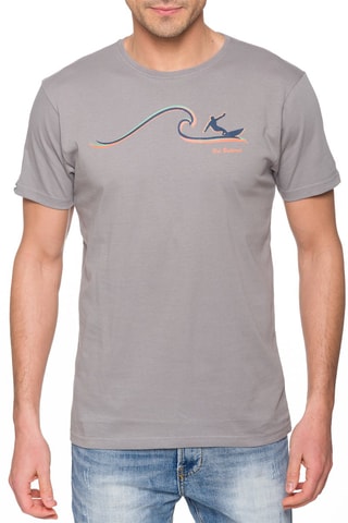 T-shirt regular Tamahee - Lichtgrijs