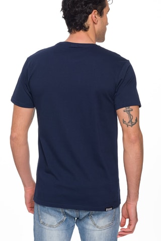 T-shirt regular Aloha - Marineblauw
