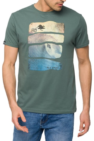 T-shirt Waves - Groen