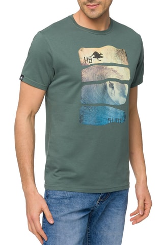 T-shirt Waves - Groen