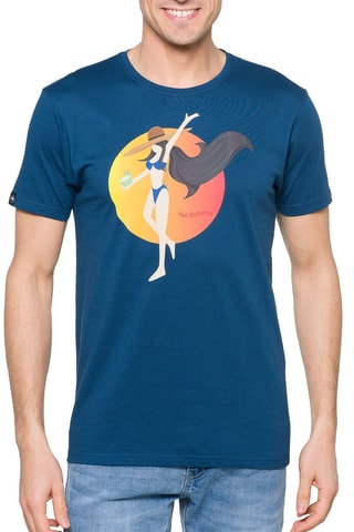 T-shirt Tangerine - Indigoblauw