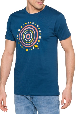 T-shirt Regular Aboriginal - Indigoblauw