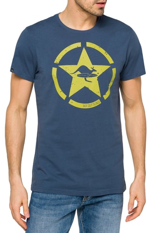 T-shirt- Indigoblauw