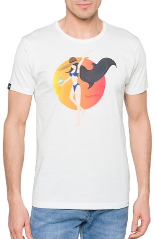 T-shirt regular Tangerine - Wit