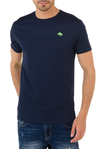 T-shirt Regular Lizard Marineblauw