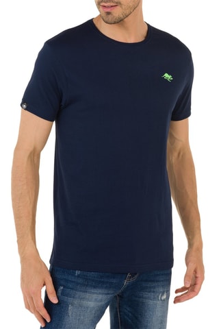 T-shirt Regular Lizard Marineblauw