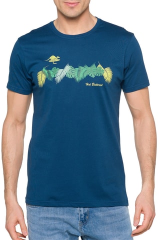 T-shirt Aloha Indigoblauw