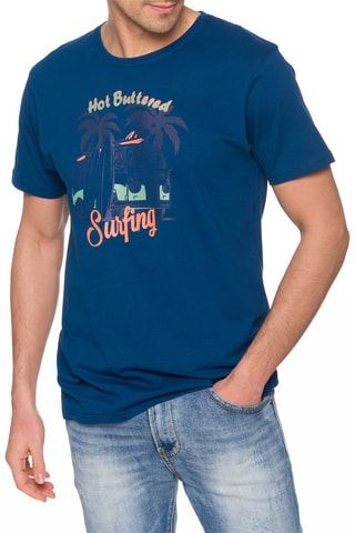 T-shirt Magnetic Donkerblauw