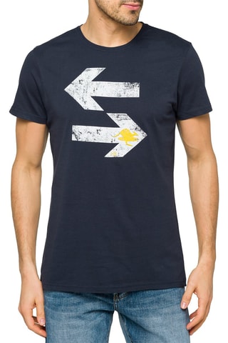 T-shirt Direction - Marineblauw