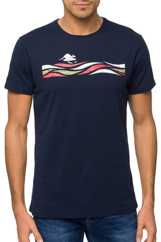 Regular T-shirt Twister Marineblauw