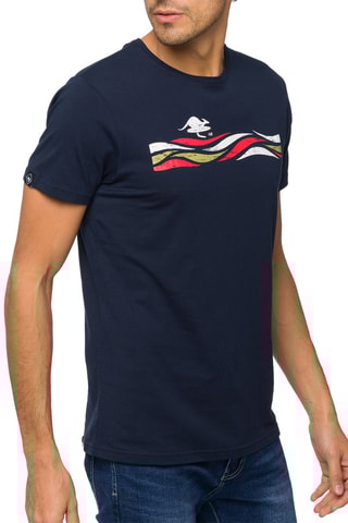 Regular T-shirt Twister Marineblauw