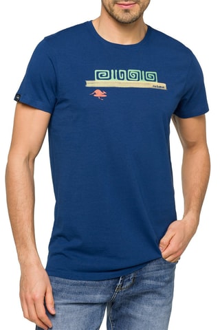 T-shirt Tikisurf - Blauw