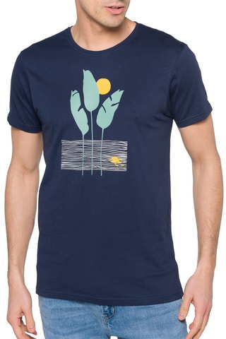 T-shirt regular Lagoon - Marineblauw