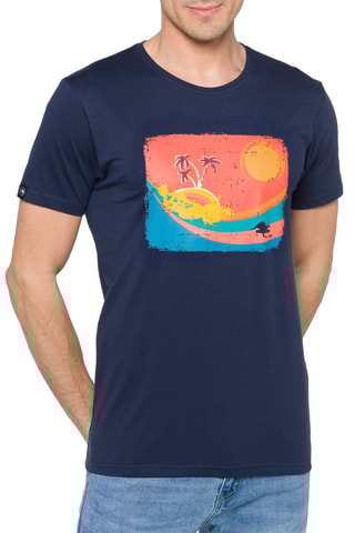 T-shirt regular Mirage - Marineblauw
