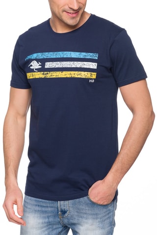 T-shirt California - marineblauw