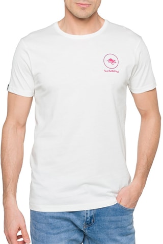 T-shirt regular Flame - Wit