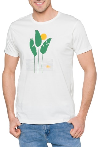 T-shirt regular Lagoon - Wit