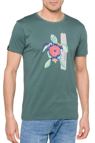 T-shirt Regular Rebel - Groen