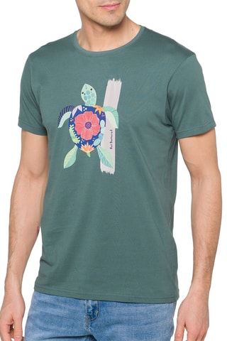 T-shirt Regular Rebel - Groen