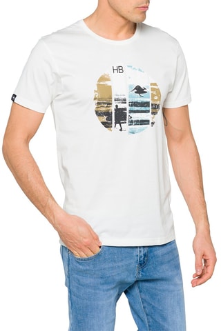 T-shirt regular Break - Wit
