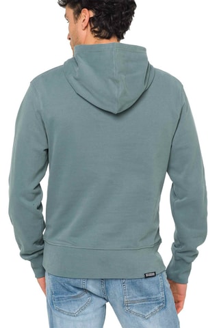 Sweater met Capuchon Lizard - Blauw en Zandkleurig