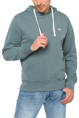 Sweater met Capuchon Lizard - Blauw en Zandkleurig