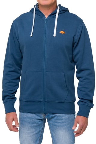 Sweater Regular Kangaroo - Blauw en Oranje