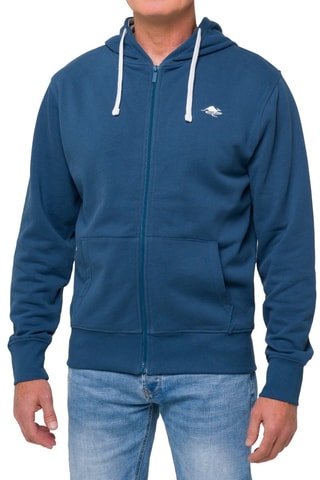 Sweater Regular Kangaroo - Blauw en Beige