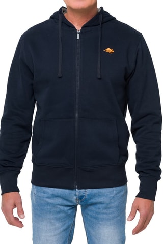 Sweater Regular Kangaroo - Marineblauw en Oranje