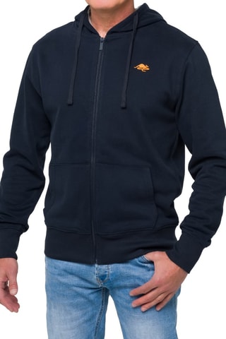 Sweater Regular Kangaroo - Marineblauw en Oranje