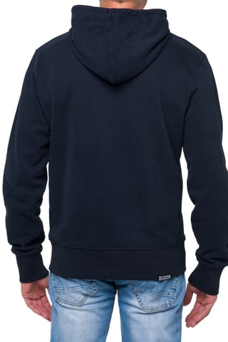 Sweater Regular Kangaroo - Marineblauw en Oranje