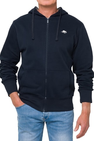 Sweater Regular Kangaroo - Marineblauw en Beige