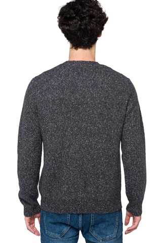 Wollen en Mohair Trui Alaska - Gemêleerd Zwart