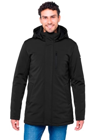 Parka Regular Fit met Capuchon Nuakan - Zwart