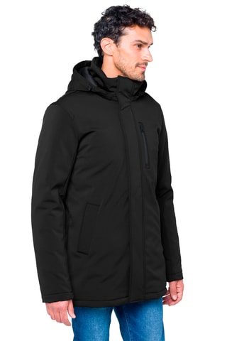 Parka Regular Fit met Capuchon Nuakan - Zwart