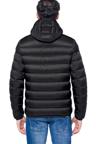 Gewatteerde Jas Regular met Capuchon Glacier - Zwart