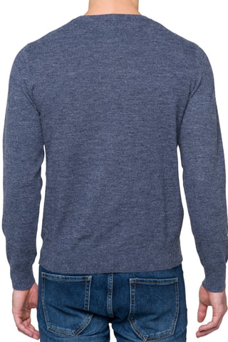 Wollen Trui Regular Fit Atitlan - Gemêleerd Blauw