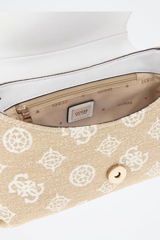 Sac bandoulière - Beige et blanc