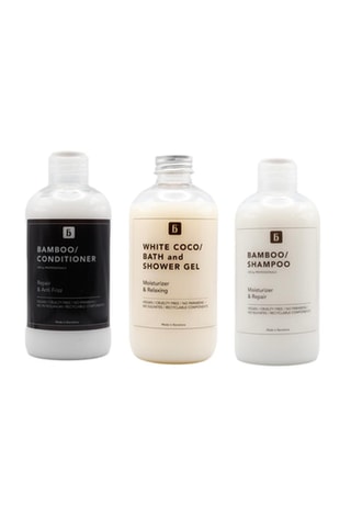 Pack trio Bamboo Repair 3 x 250 ml e gel de banho White Coco 250 ml