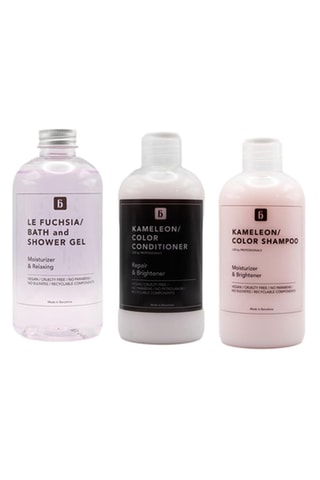 Pack trio Kameleon Color 3 x 250 ml e gel de banho Le Fuchsia 250 ml