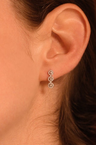 Boucles d'oreilles Eternels - Or blanc et diamants