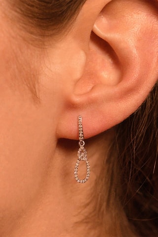 Boucles d'oreilles - 
Or blanc et diamants